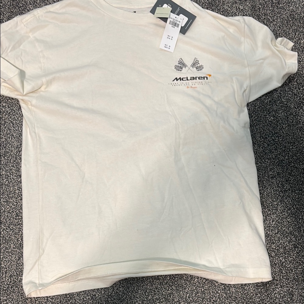 Abercrombie & Fitch Cream Graphic McLaren f1 team tee
